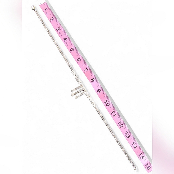 Antique Signed Made In Czechoslovakia Prong Set Rhinestone Choker Necklace - Picture 12 of 12